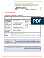 SESIÓN DE APRENDIZAJE PERSONAL SOCIAL 19-03 ---  proponemos normas de convivencia