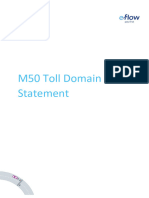 M50 Toll Domain Statement 2024