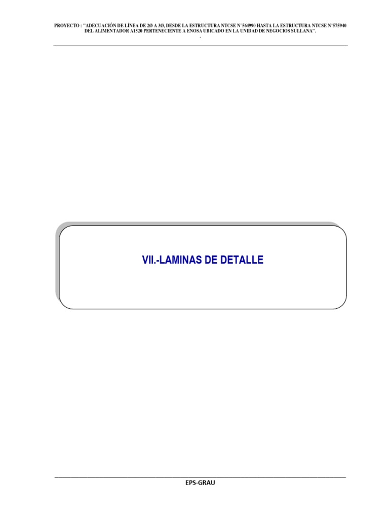 Adecuación Línea 2Ø a 3Ø ENOSA Sullana | PDF