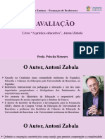 SLIDES Avaliação, Antoni Zabala