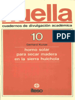 Horno Solar para Secar Madera en La Sierra Huichola (Huella 10)