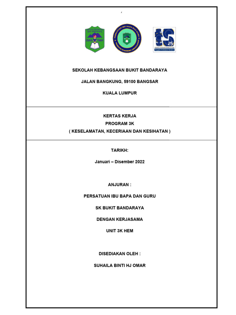 KK Pembangunan Tandas Sekolah | PDF