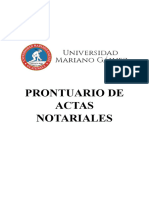 Prontuario de Actas Notariales