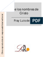De Los Nombres de Cristo by Fray Luis de León
