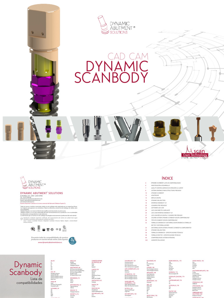 Dynamic Scanbody Cad Cam 2018 01. | PDF | Tornillo | Investigación y ...