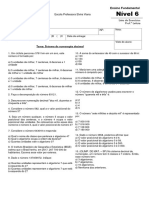 LISTA - Sistema de Numeração Decimal