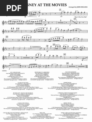 Disney at The Movies John Higgins Parts | PDF