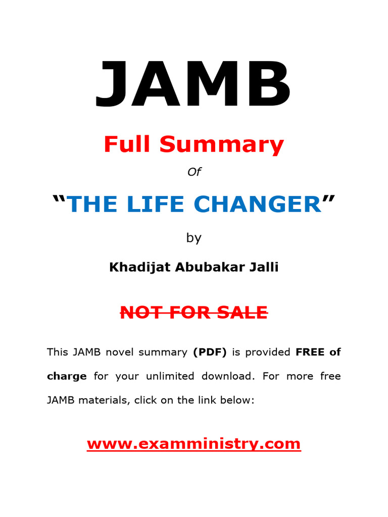 JAMB Summary of 