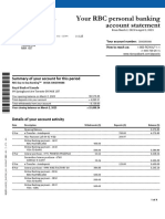 My RBC Bank Statement DOROTHEE LOFFROY