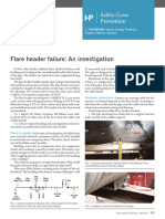 Flare Header Failure: An Investigation: Safety/Loss Prevention