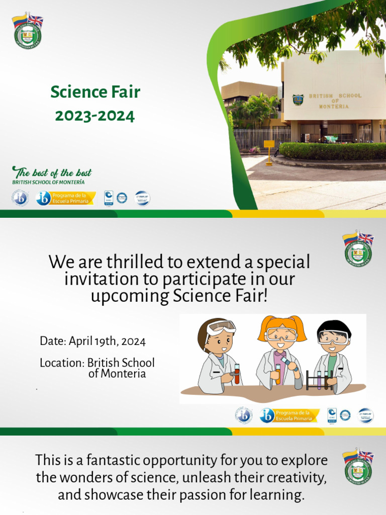 2024 Science Fair Invitation Details | PDF