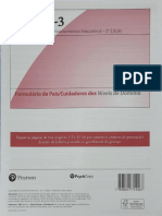 Vineland 3 Formulário de Pais e Cuidadores Dos Níveis de Domínio