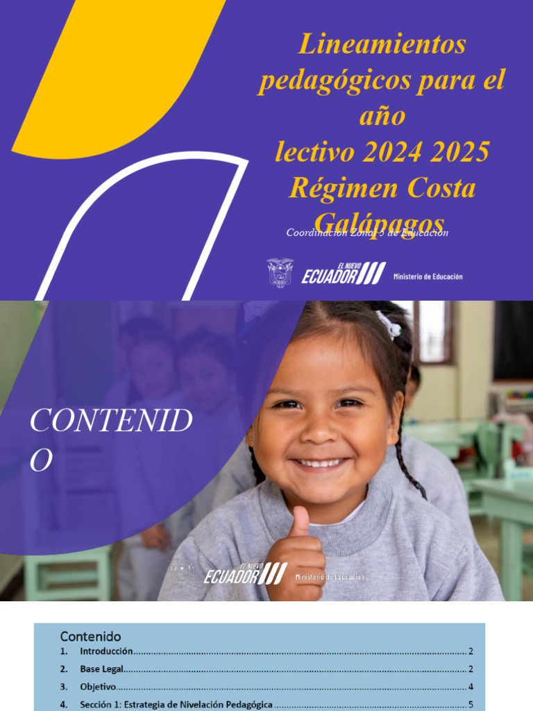 Lineamientos Pedagógicos 2024-2025 Costa | PDF | Evaluación | Plan de ...