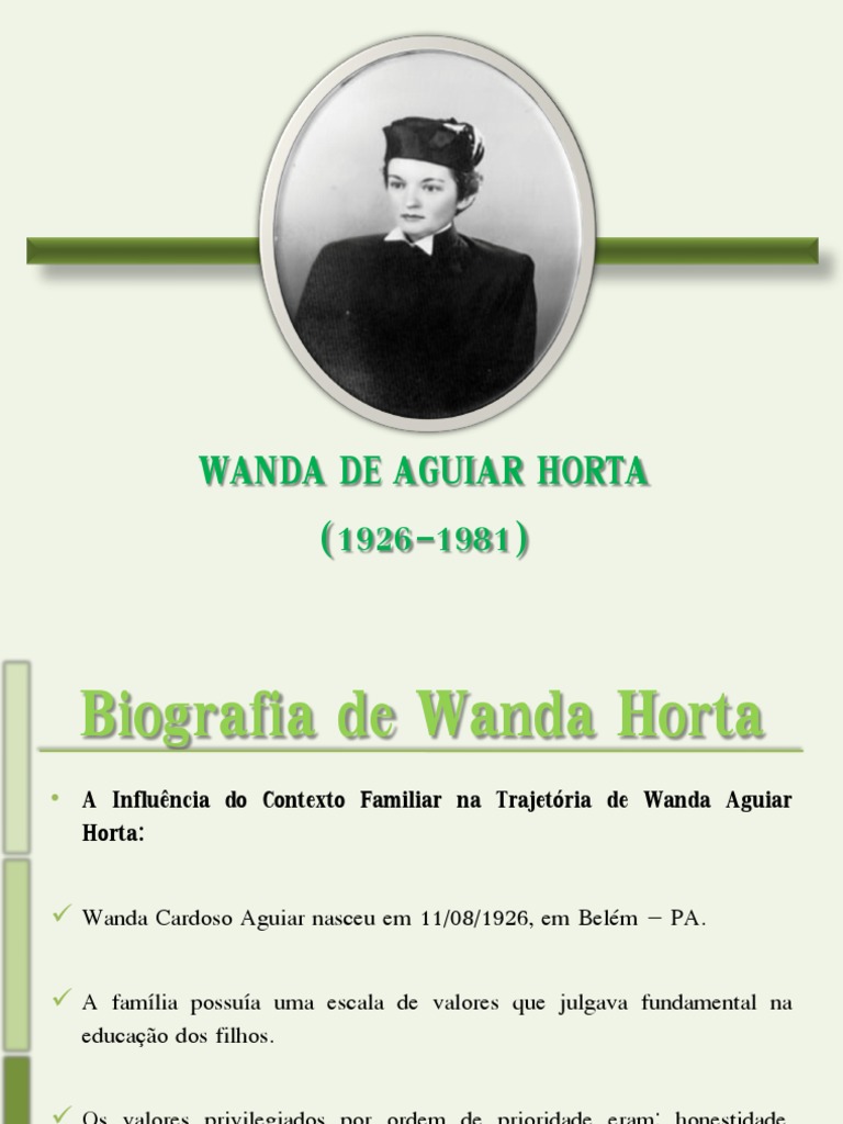 Biografia de Wanda Horta e sua Teoria | PDF | Enfermagem | Bem-estar