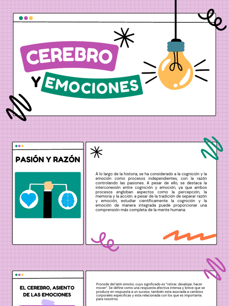 Emoción y Cognición: Interconexión Cerebral | PDF | Las emociones | Cerebro