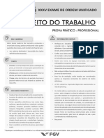 XXXV Exame Trabalho - SEGUNDA FASE