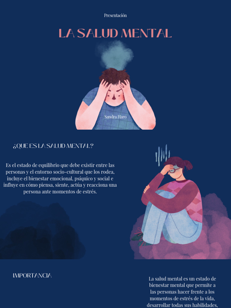 Importancia de la Salud Mental | PDF | Ansiedad | Trastorno depresivo mayor