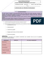 Actividad Del Proceso Tecnologico Sexto Graado