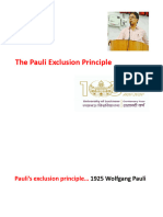 Pauli's Law and Quantum Number