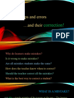 Error and Correction