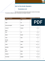 Vocabulary List Handout 4