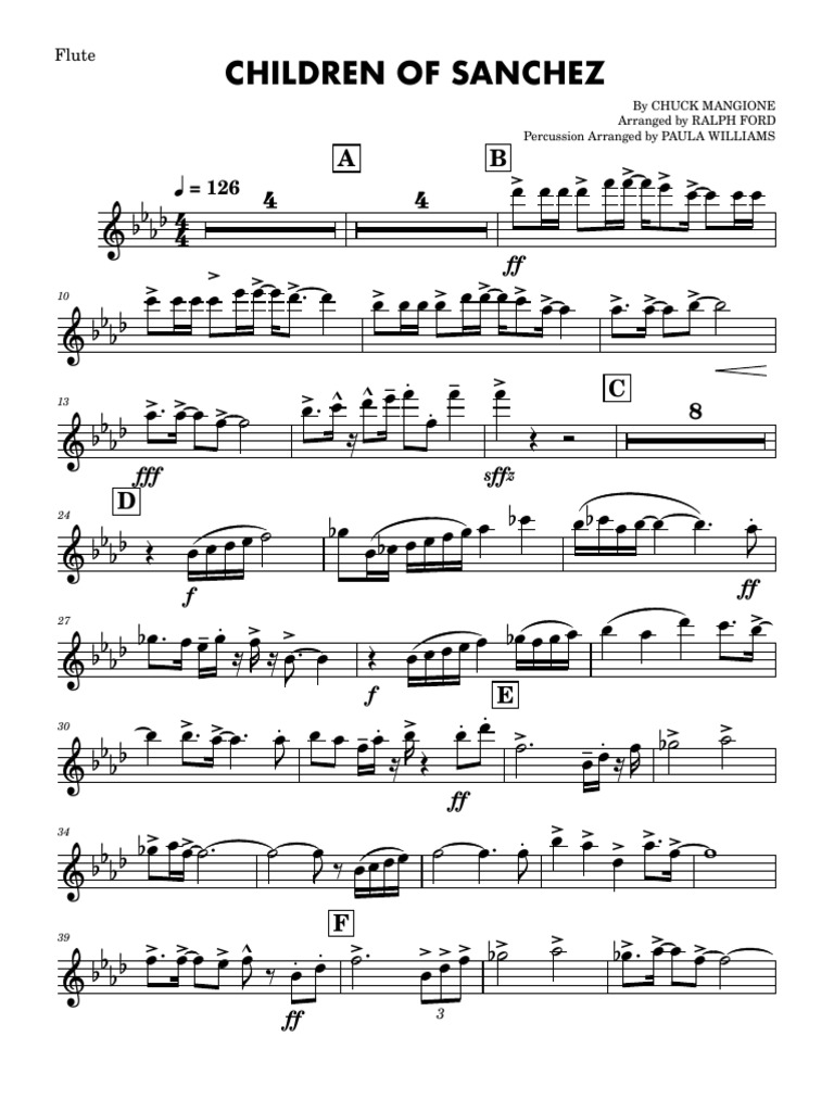 Children of Sanchez Arrangement | PDF | Musical Instruments | Musical ...