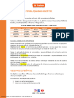 Aula - Formulação Dos Objetivos Geral e Específicos 2.0