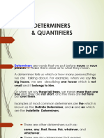 Determiners & Quantifiers