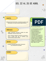 Documento A4 Planificador Semanal Doodle A Mano Creativo Multicolor