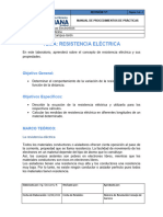 Práctica 2 Medición de Resistencia Eléctrica