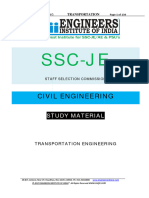 SSC JE Study Materials Civil TRANSPORTATION ENGINEERING