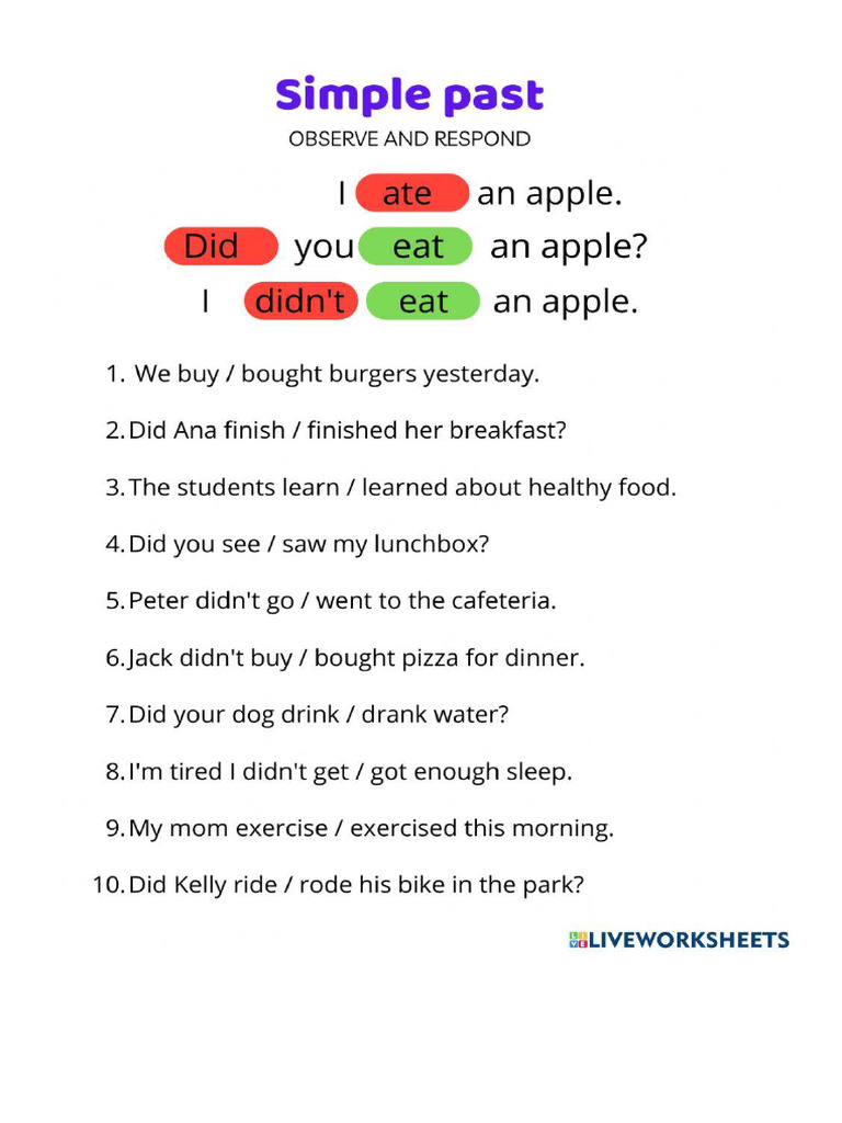 Simple Past 3 | PDF