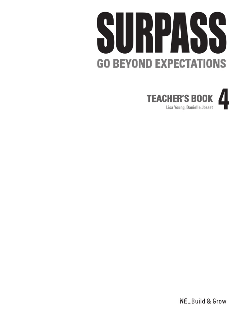 SURPASS 4 Teacher s Book PDF Learning Verb 