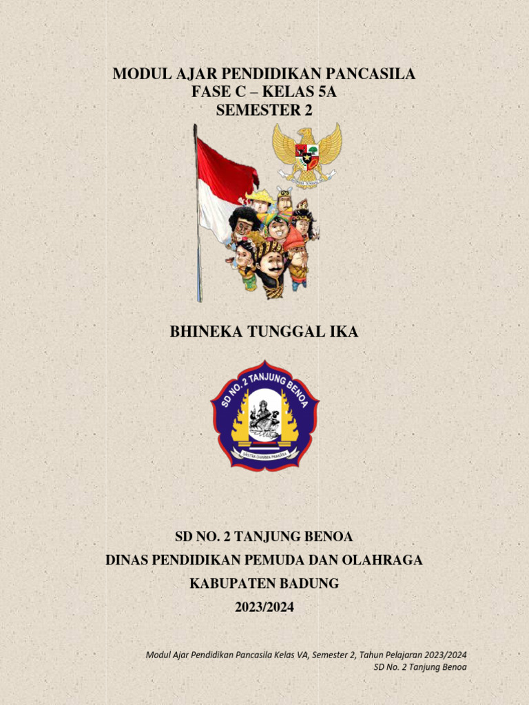 Modul Ajar Pancasila Kelas VA Semester 2 | PDF