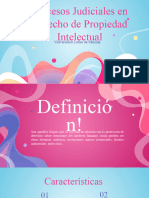 Procesos Judiciales en El Derecho de Propiedad Intelectual