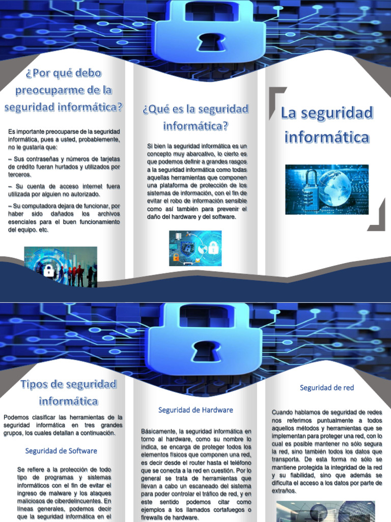 Brochure Sobre La Seguridad Informática,,. | PDF | Seguridad | La ...