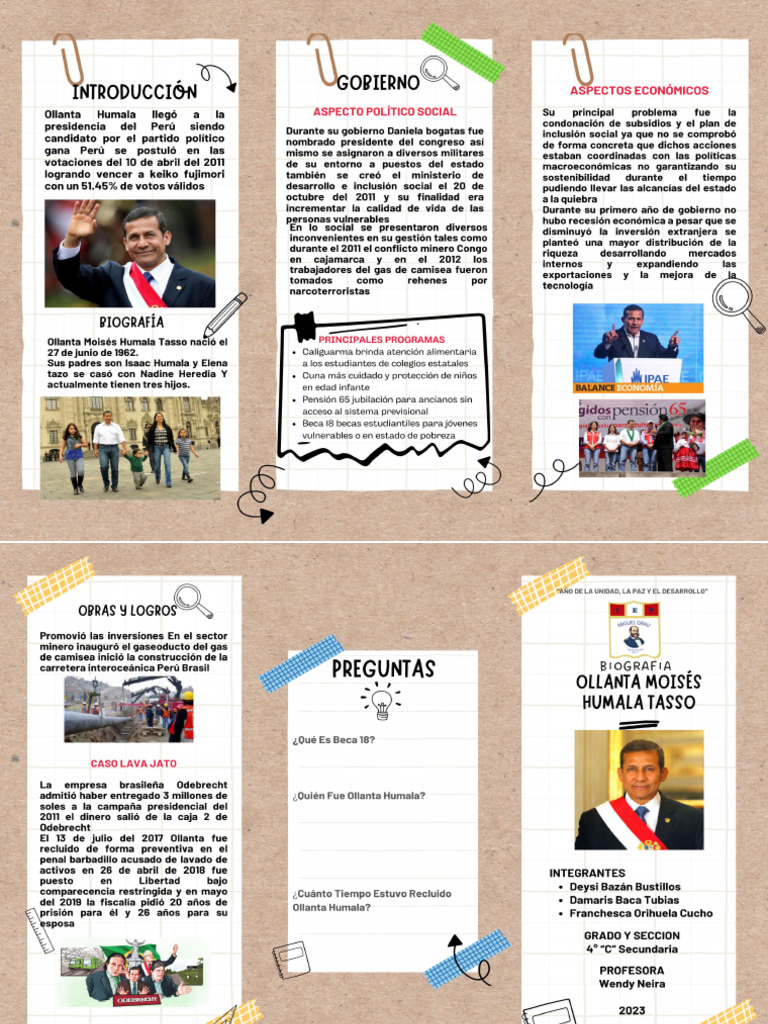 Triptico Ollanta Humala | PDF
