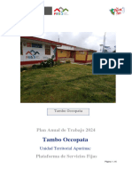 Tambo Occopata - Plan Anual de Trabajo Tambo 2024