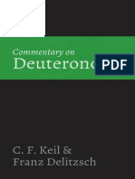 Commentary On Deuteronomy by C. F. Keil Franz Delitzsch (Keil, C. F. Delitzsch, Franz)