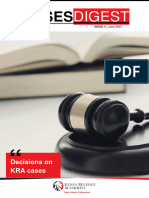 KRA Cases Digest Issue 4 June 2021