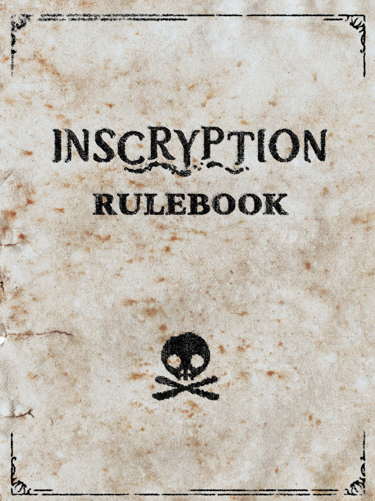Inscryption Game Rulebook Overview | PDF