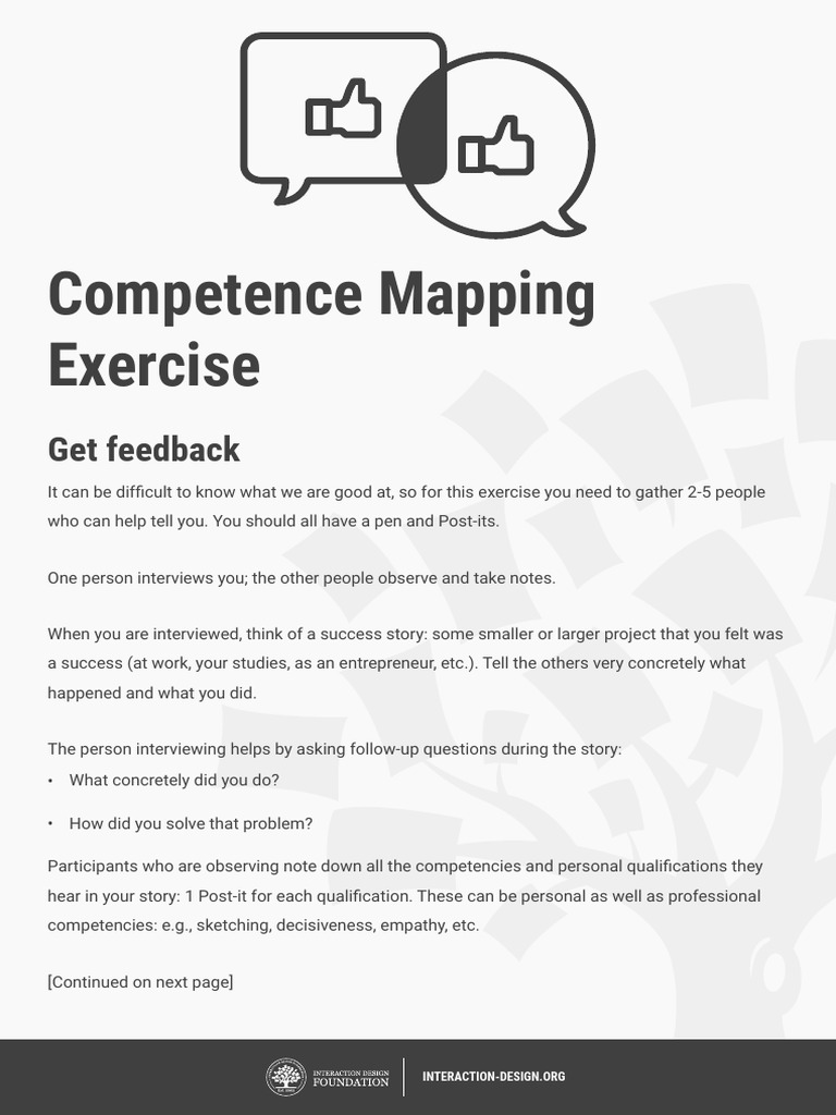 Template Competence Mapping Exercise | PDF