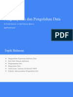 Pengumpulan Dan Pengolahan Data