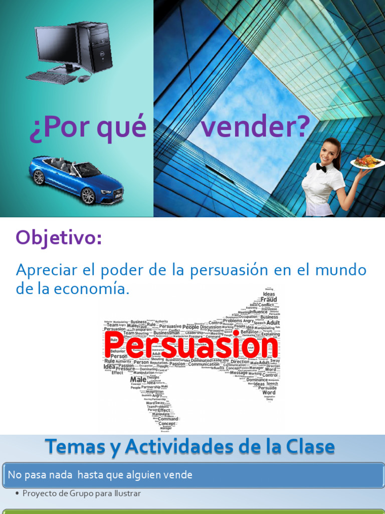 El Poder de la Persuasión en Ventas | PDF | Persuasión | Economias
