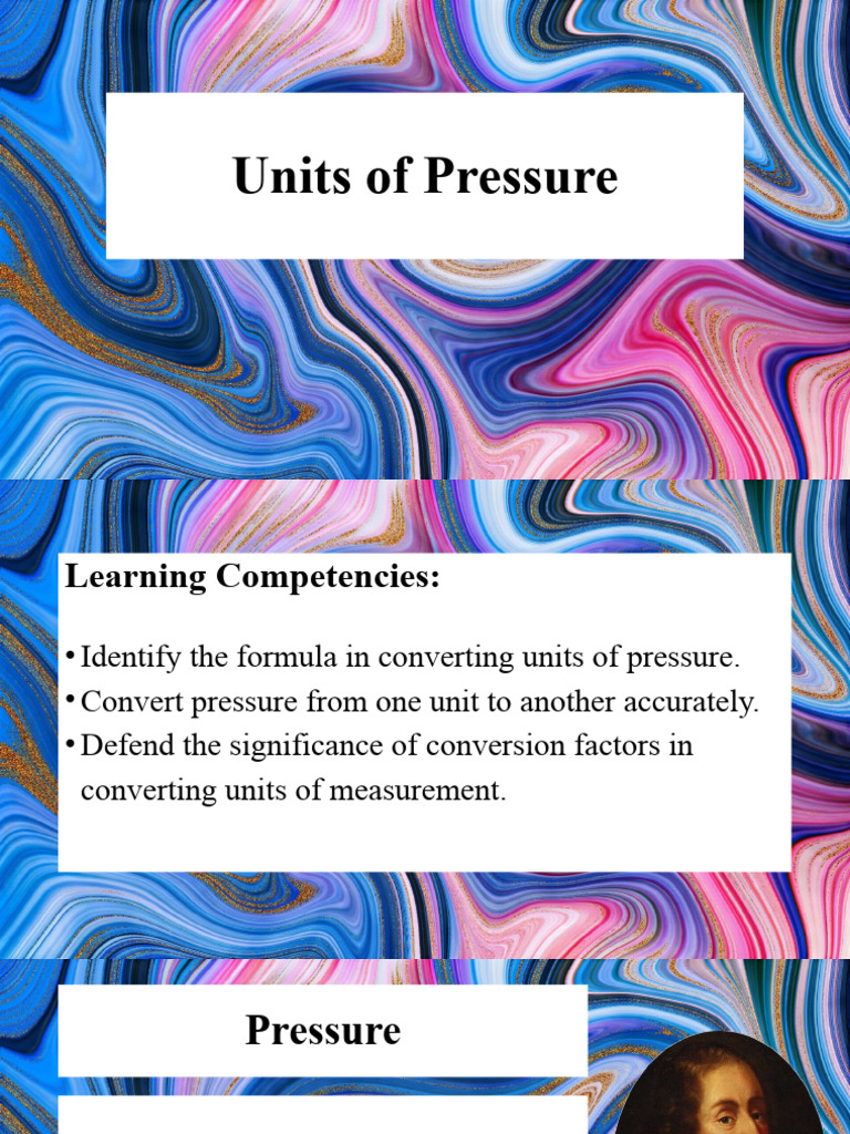 Units of Pressure | PDF | Pascal (Unit) | Pressure