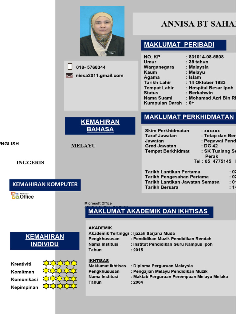 Tamplate Resume 1 | PDF