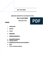 PDF Memoria Descriptiva de Arquitectura Mall Plaza Comas Arquitectura Compress