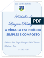 A VÃ_RGULA E O PERÃ_ODO SIMPLES E COMPOSTO