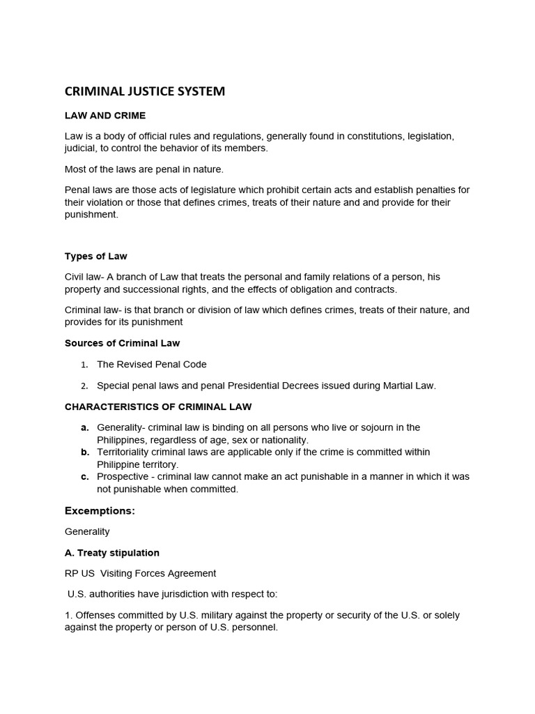 Criminal Justice System Introduction Pdf Ex Post Facto Law