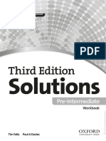 Oxford - Solutions Pre-Intermediate Workbook 3rd Edition PDF